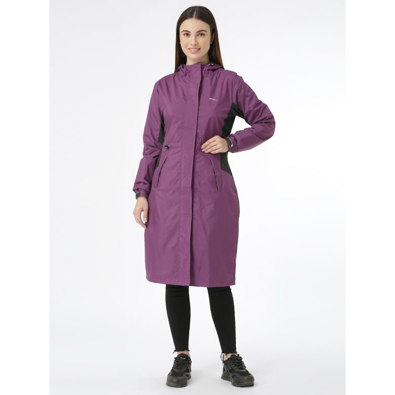 ZEEL Traveller Purple Women Rain Jacket (L)