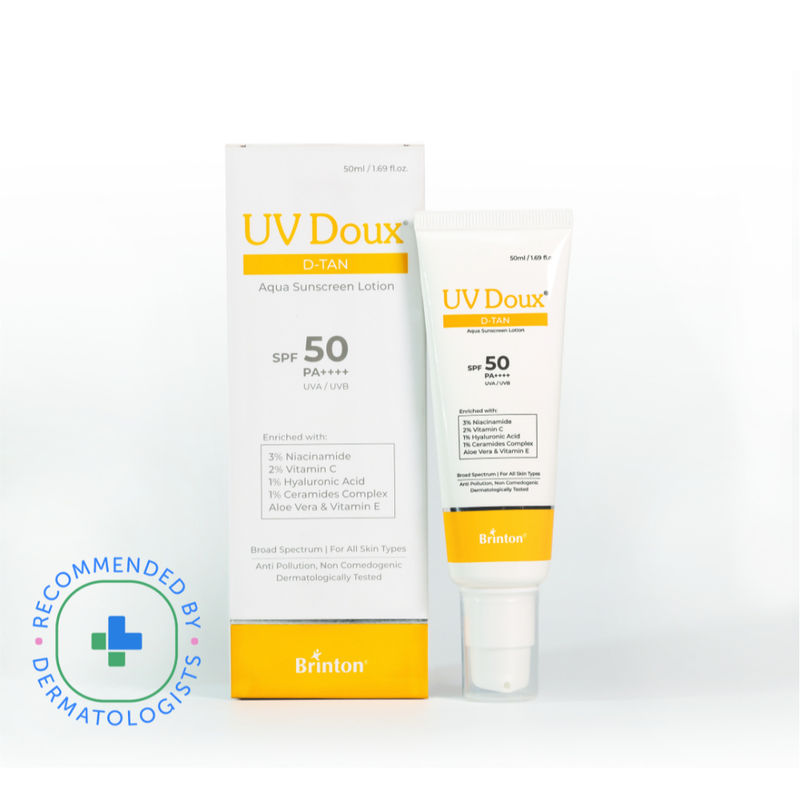 Brinton UV Doux D-Tan Aqua Sunscreen Lotion SPF 50 PA ++++