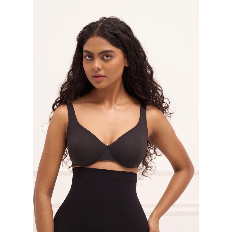 Underneat Women Non Padded Wired Seamless Minimizer Bra (36D)