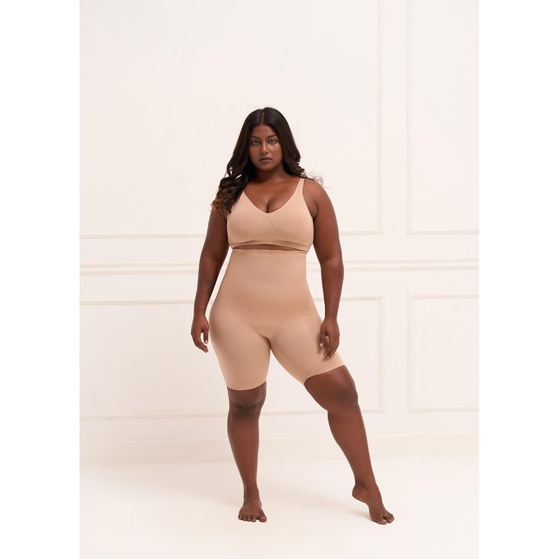 Underneat Women Seamless High Rise Tummy Control Shaper Shorts (M/L)