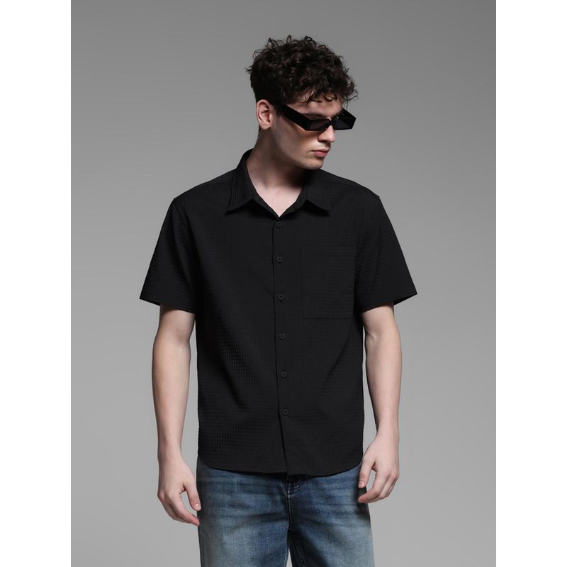Jack & Jones Mens Black Oversized Fit Shirt (M)