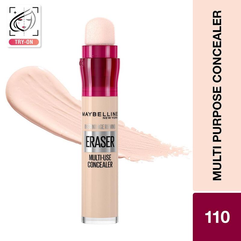 Maybelline New York Instant Age Rewind Eraser Concealer, Conceal, Contour, Highlight 110 Fair