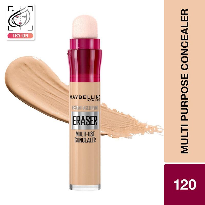 Maybelline New York Instant Age Rewind Eraser Concealer Conceal, Contour, Highlight 120 Light