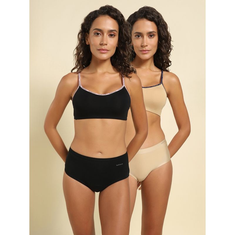 Van Heusen Woman Lingerie and Athleisure Seamless Non Padded Bralette Candied (Pack of 2) (32B)