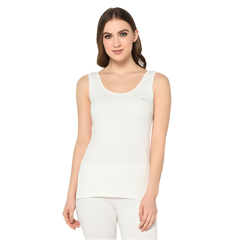 Groversons Paris Beauty Women's tailored fit plain sleeveless thermal top (30)