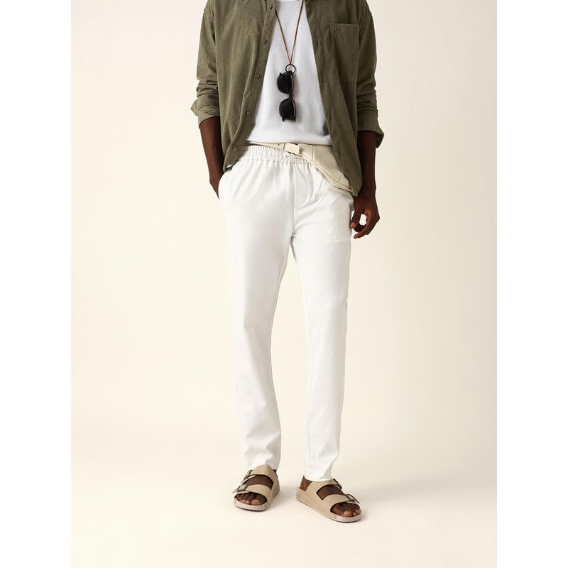 THE BEAR HOUSE Men Solid Slim Fit Formal Trackpant (28)