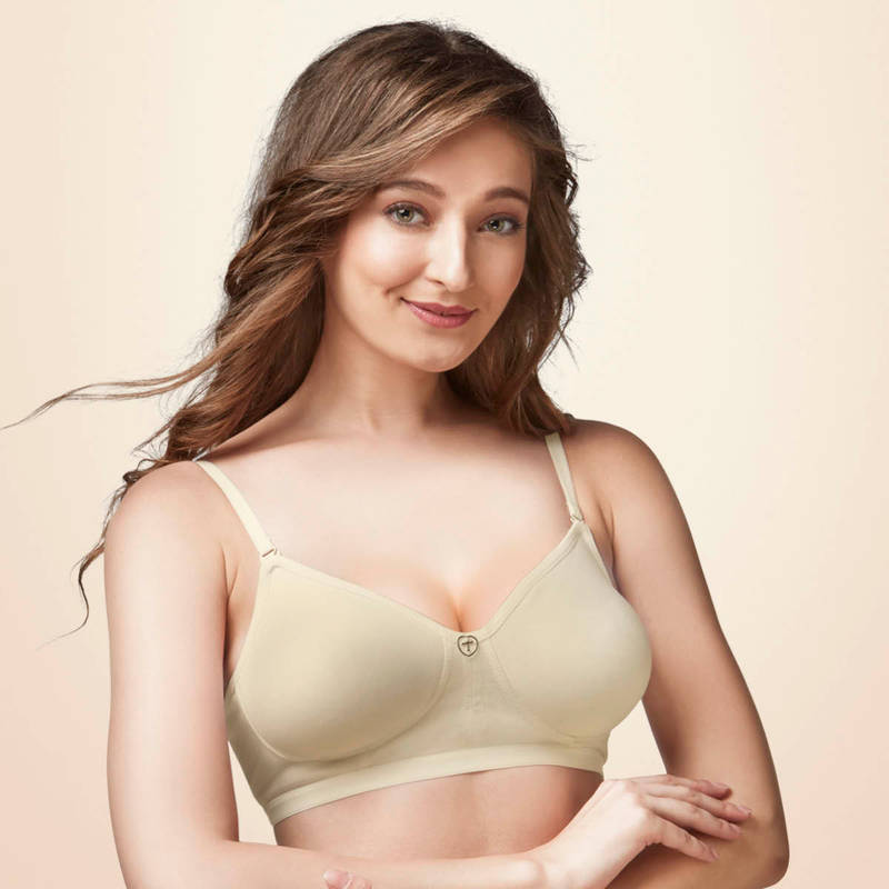 Trylo Paresha Stp Women Non Wired Soft Full Cup Bra - Nude (36C)