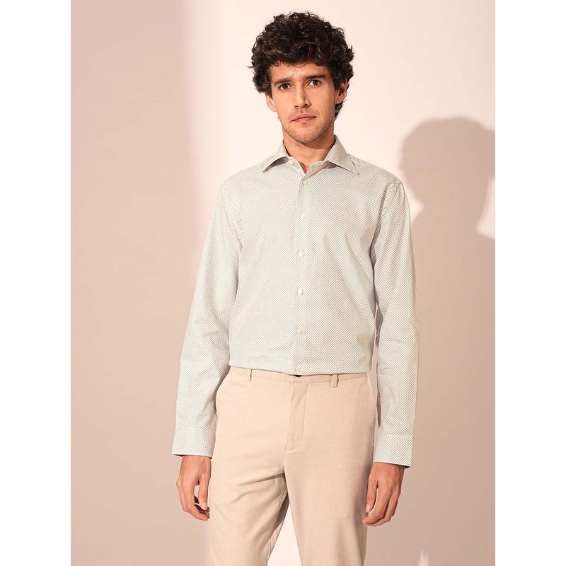 Selected Green Printed Organic Cotton Shirt (S)