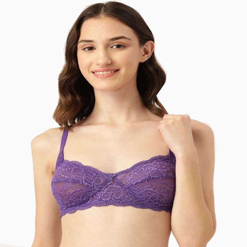 Leading Lady Non Padded T-Shirt Bra Purple (36C)