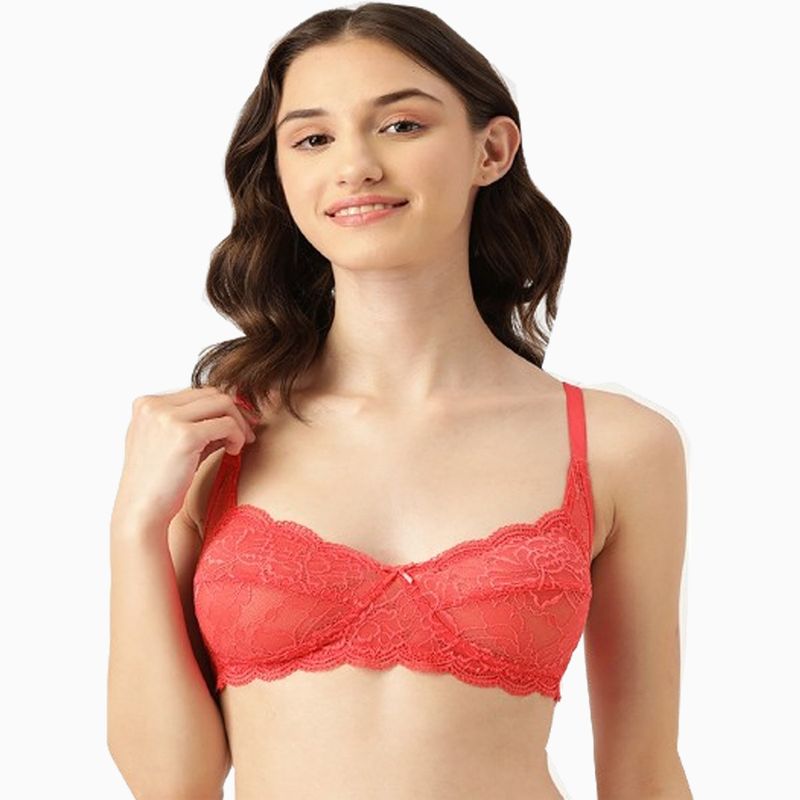 Leading Lady Non Padded T-Shirt Bra Red (32B)
