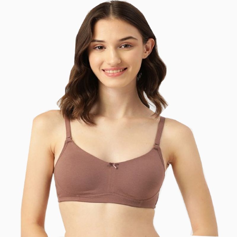 Leading Lady Non Padded T-Shirt Bra Brown (32C)
