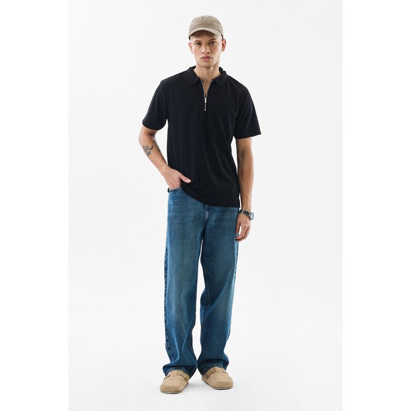 Snitch Verti-Zip Black T-Shirt (L)