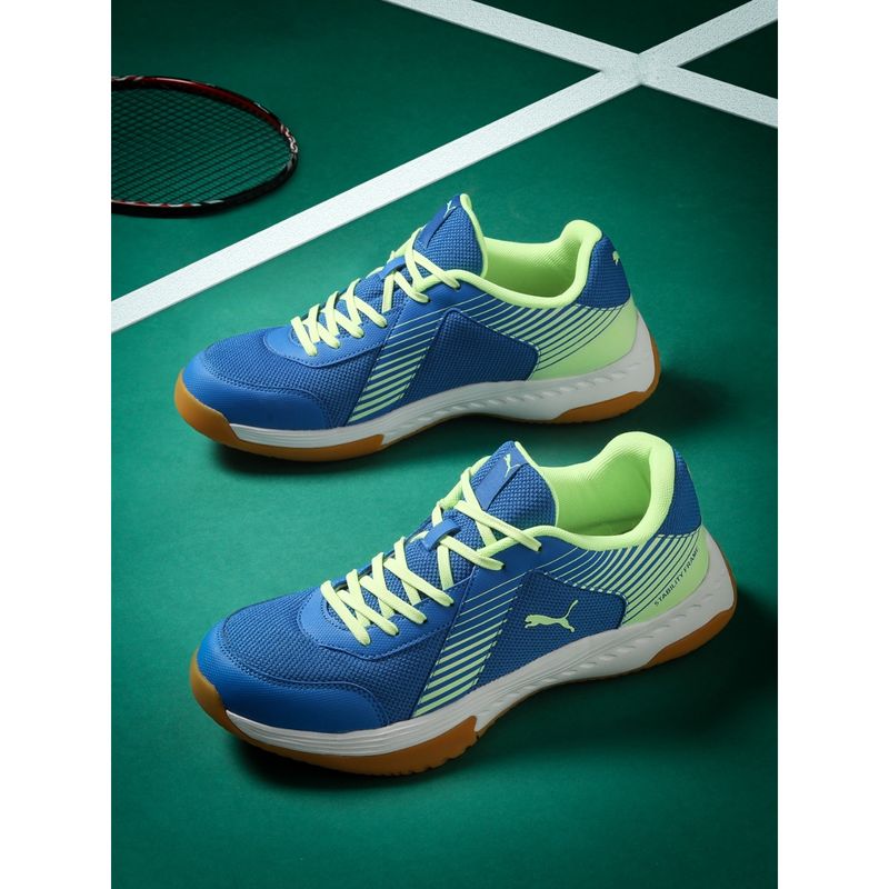 Puma Badminton Smash Sprint Unisex Blue Badminton Shoes (UK 8)
