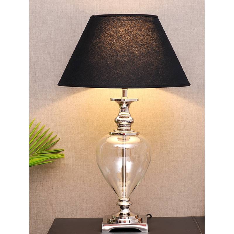 Buy Kapoor Lamp Shades Zucchero Metal and Glass Table Lamp with Black ...