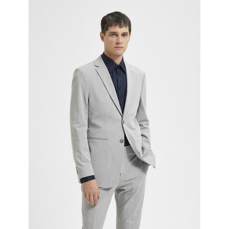 SELECTED HOMME Grey Double Button Suit-Set Blazer -54