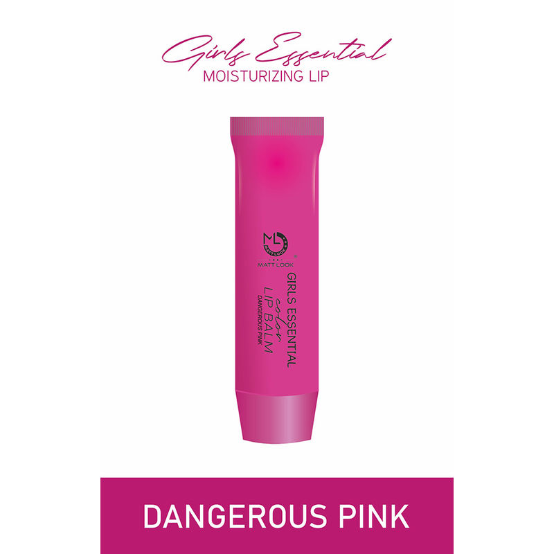Matt look Lip Makeup Girls Essential Color Moisturizing Lip Balm - Dangerous Pink