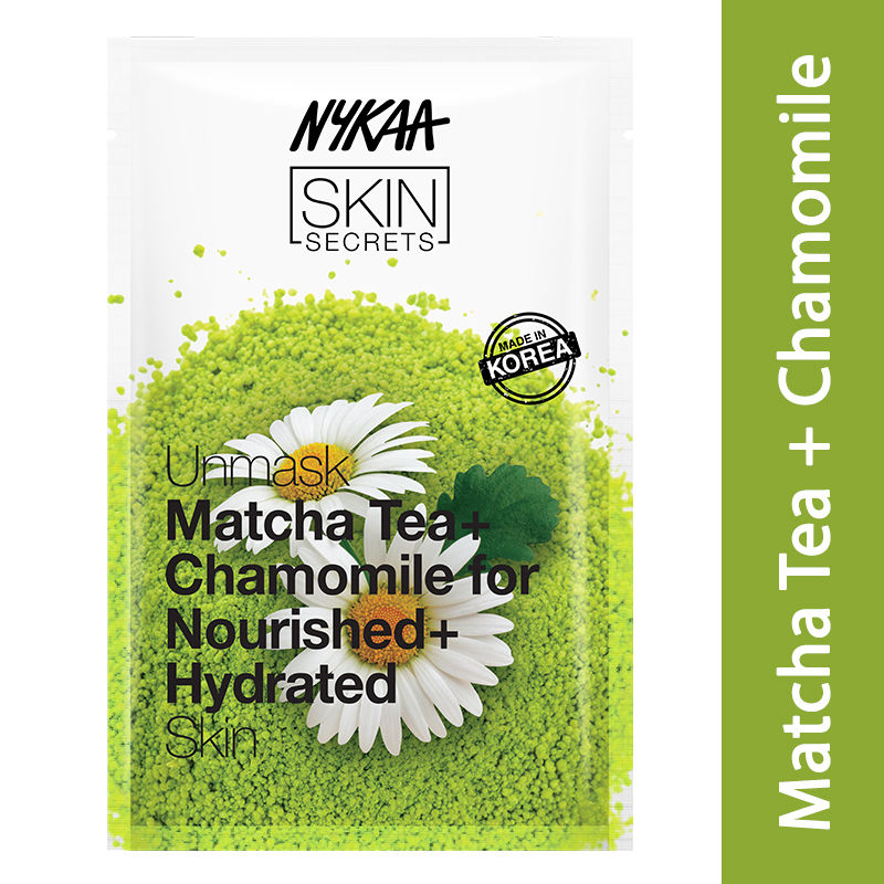 Nykaa Skin Secrets Matcha Tea + Chamomile Sheet Mask