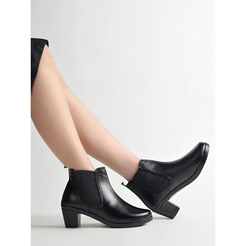 Shoetopia Classic Black Chelsea Boots (EURO 37)