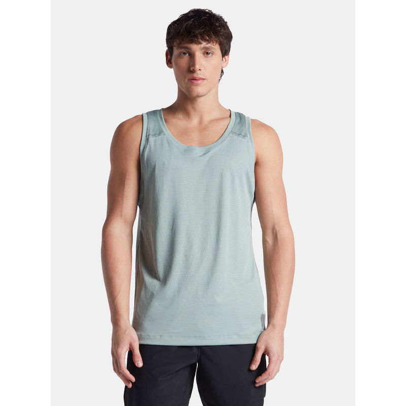 Jockey MV57 Iceberg Green Men Lightweight Microfiber Solid Tank Top (L)