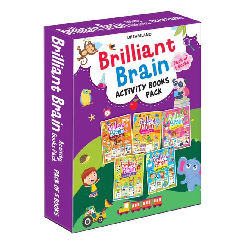 Dreamland Brilliant Brain Books 5 Titles Children Interactive ...