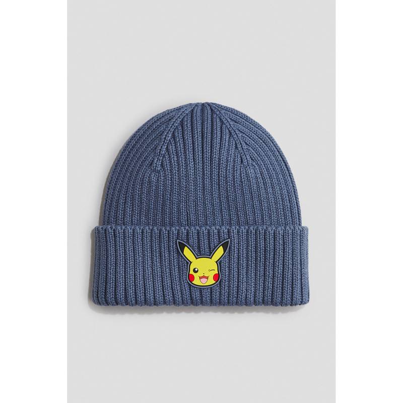 H&M Boys Blue Appliqued Beanie (1.5-6 Years)