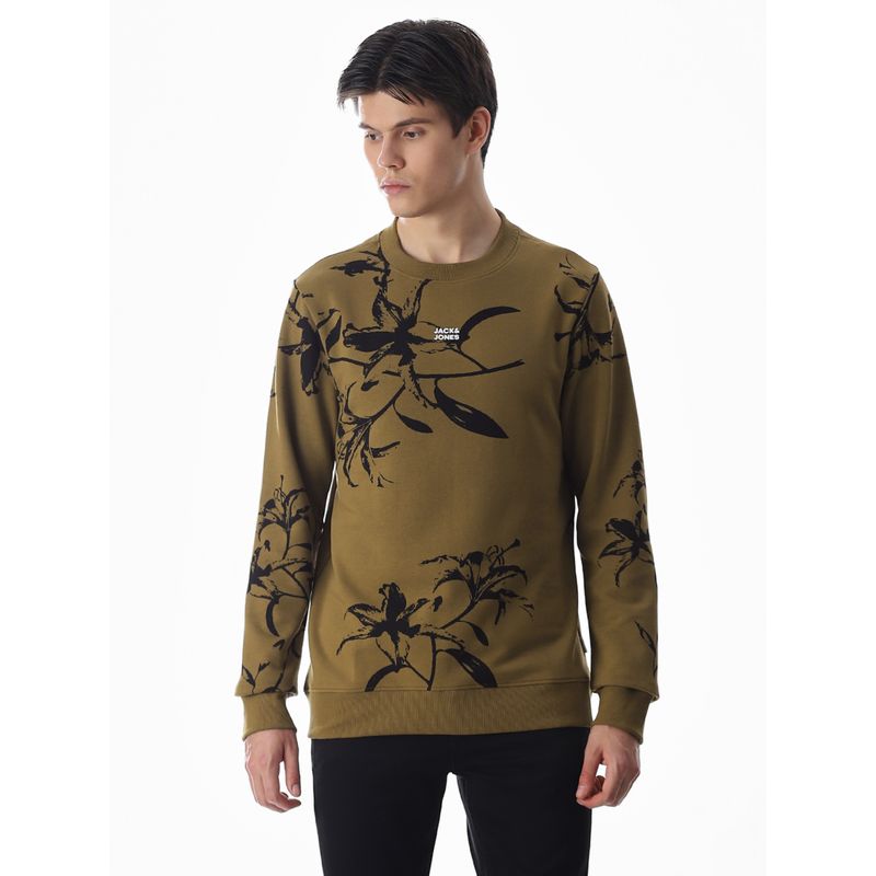 Jack & Jones Men's Regular Fit Brown Sweatshirt (S)