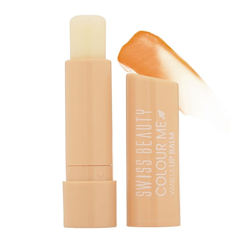Swiss Beauty Colour Me Tinted Lip Balm For Dry With SPF 15,Shea Butter and Vitamin E-5 Vanilla Whirl