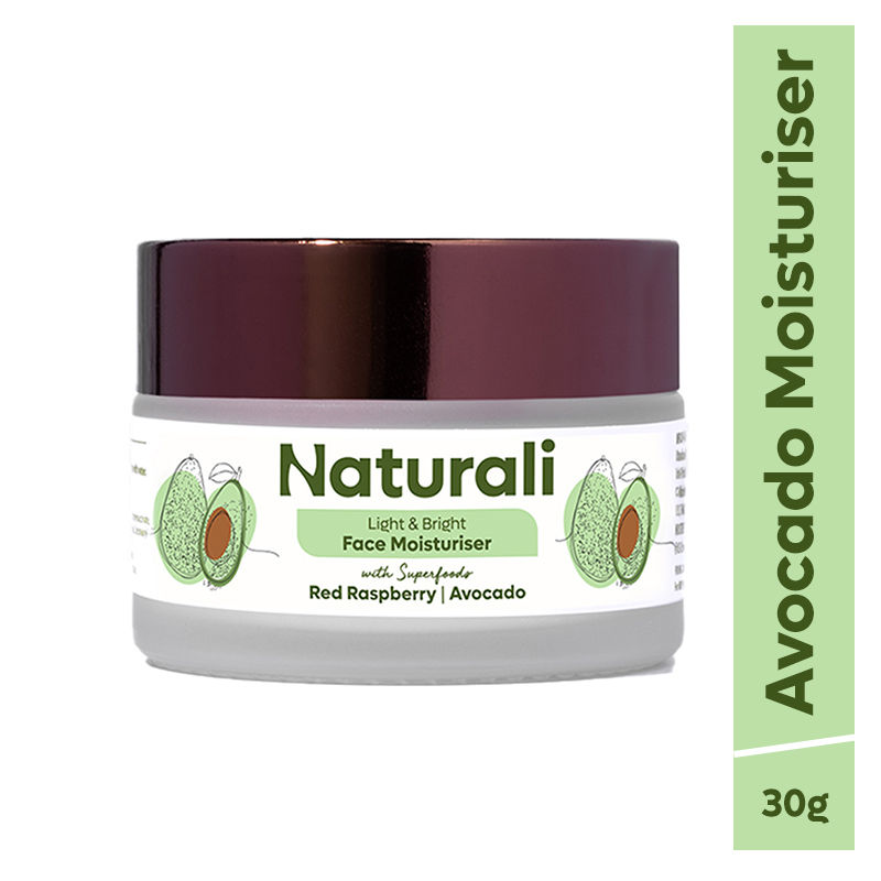 Naturali Light & Bright Face Moisturiser, Red Raspberry & Avacado
