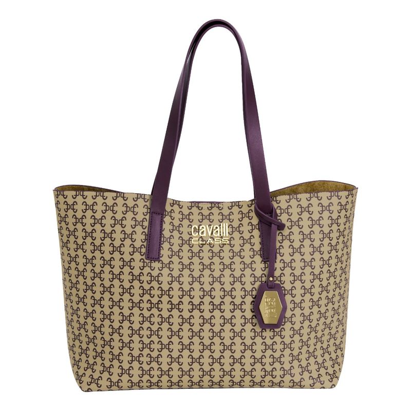 Buy Cavalli Class Vale Canvas Pink Handbag Online