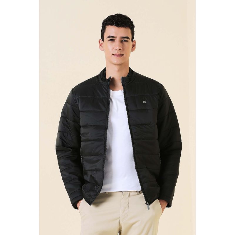Allen Solly Men Black Solid Puffer Full Sleeves Jacket (XL)