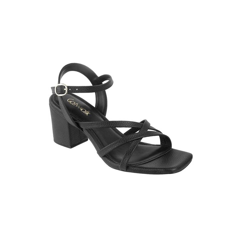 Catwalk Court Black Lace Sandal Heels (UK 5)