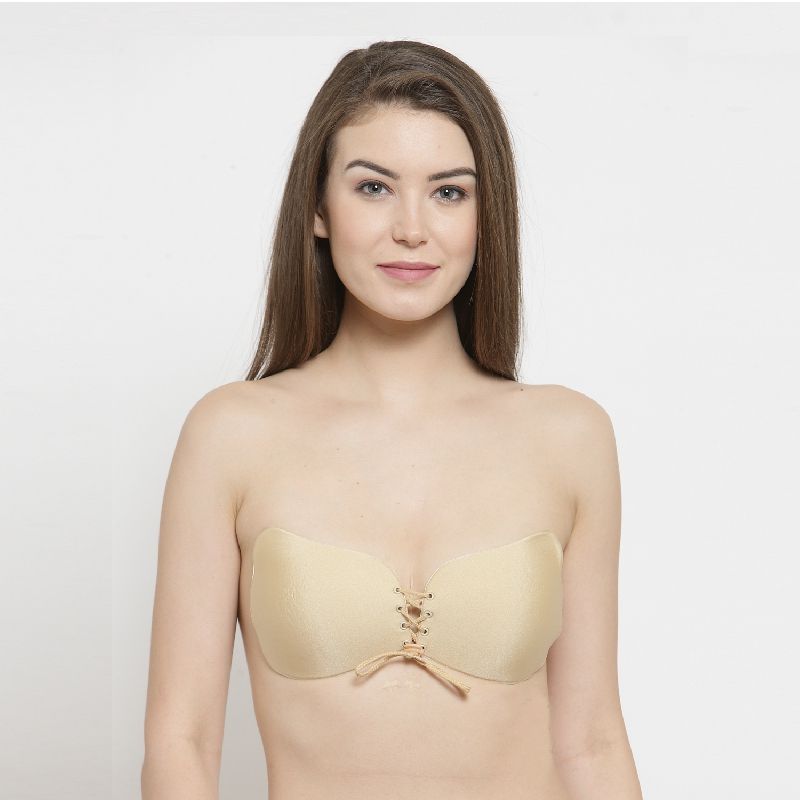 PrettyCat New Definition of Freedom Stick-on Pushup Bra - Gold (34B)