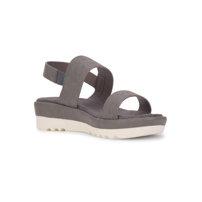 Bata Women Grey Sandals (UK 3)