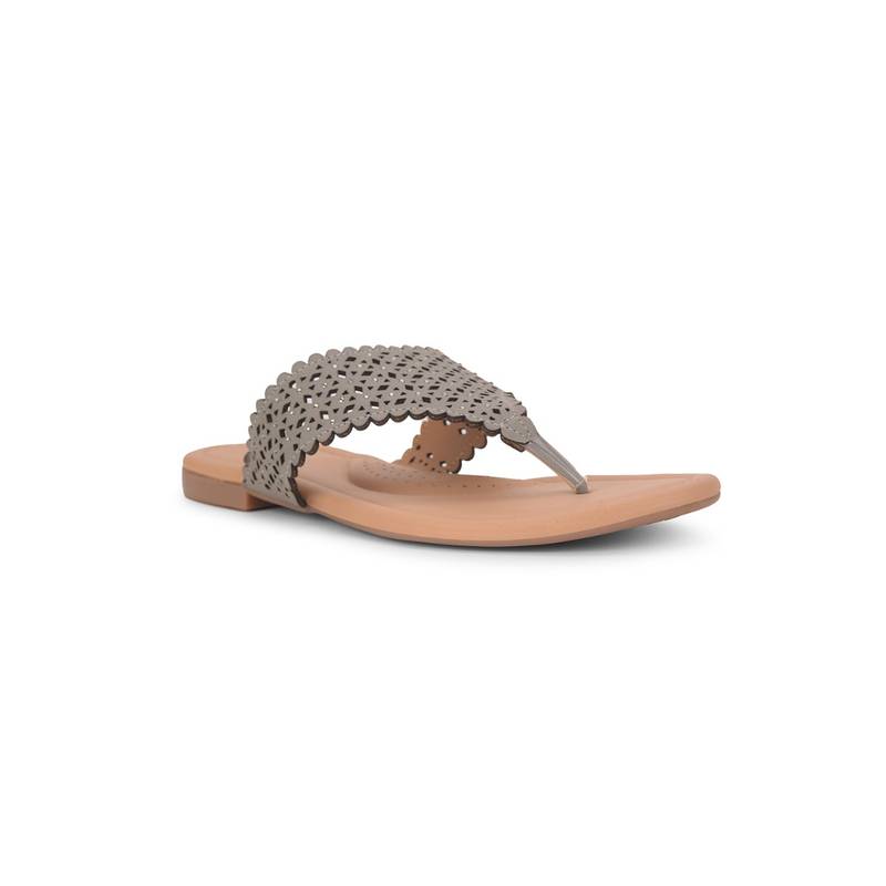 Bata Women Grey Sandals (UK 4)