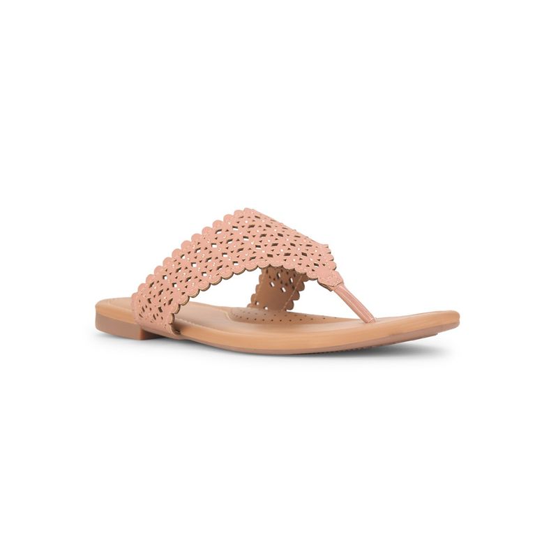 Bata Women Peach Sandals (UK 3)