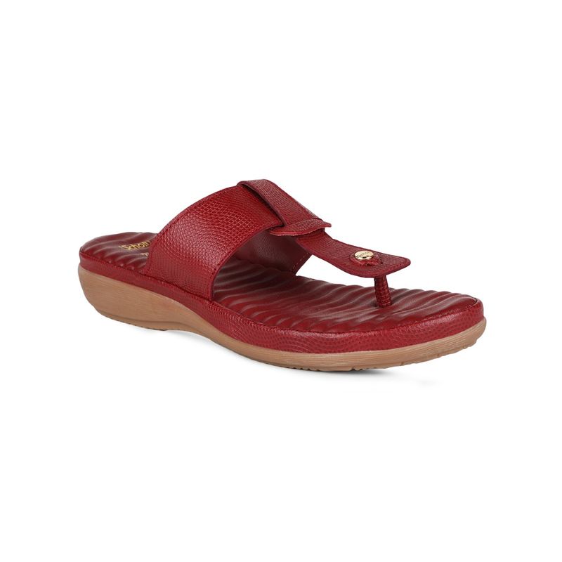 Scholl Women Red Sandals (UK 5)