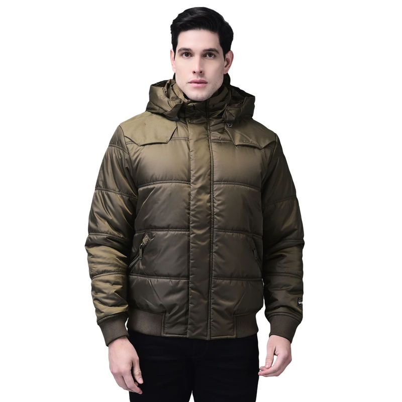 WOODLAND Men Gold Puffer Jacket (S)