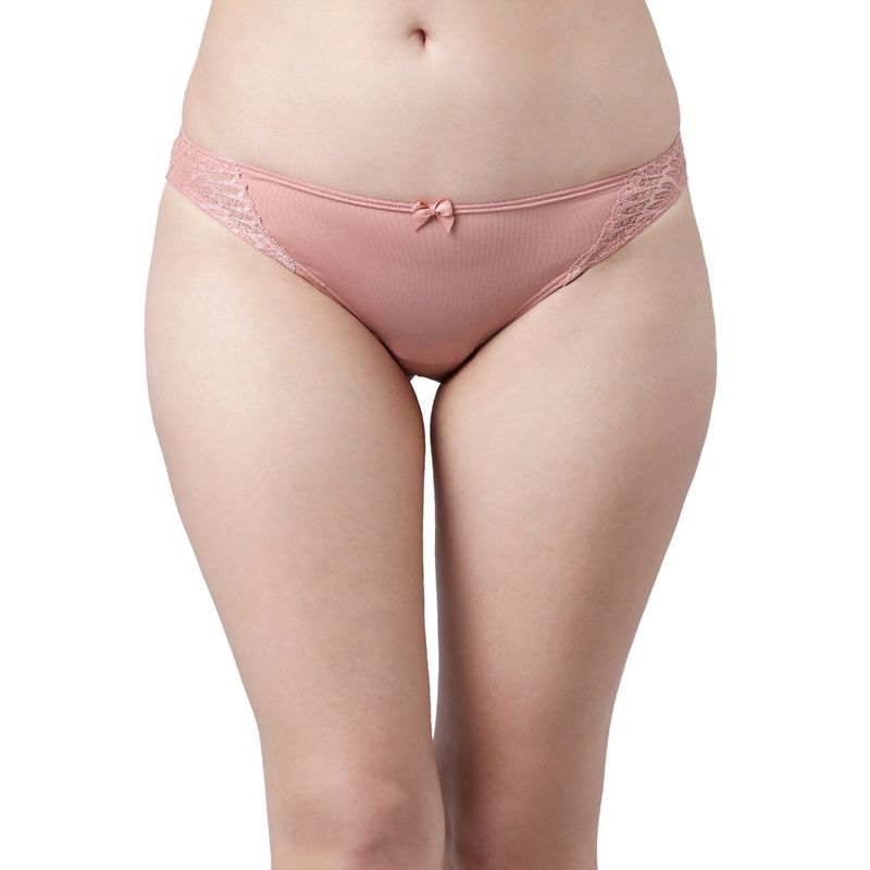 Enamor P091 Low Waist Co Ordinate Bikini Panty Forever Rose Pink (S)