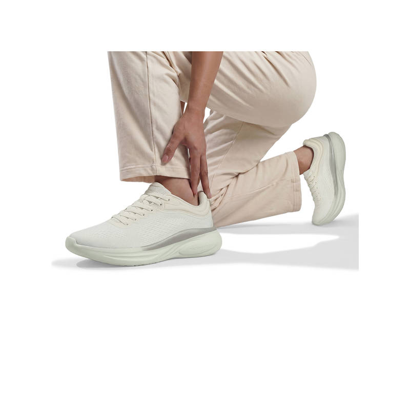Neeman's Ivory Rapid Breeze Rally Sneakers for Women (UK 4)