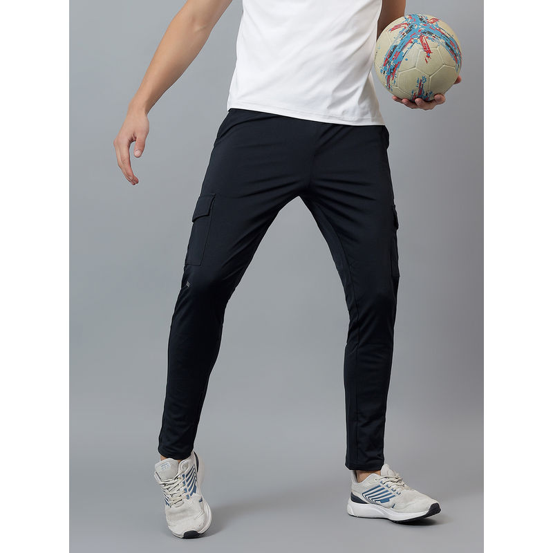 Dida Men Cargo Navy Blue Track Pant (L)