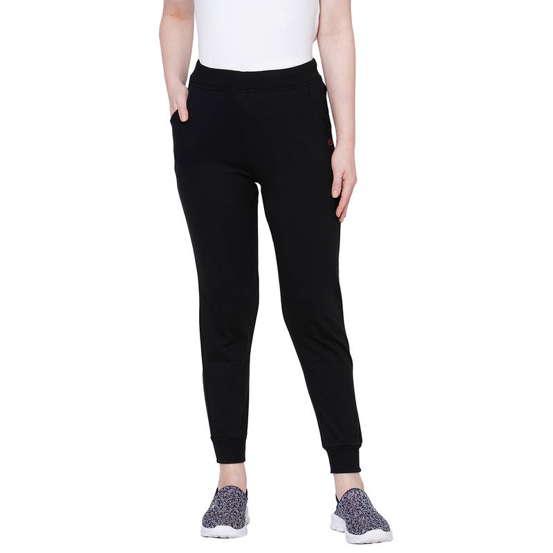 Buy Sweet Dreams Women Solid Cotton Rich Lounge Pants/pyjamas-jet Black ...