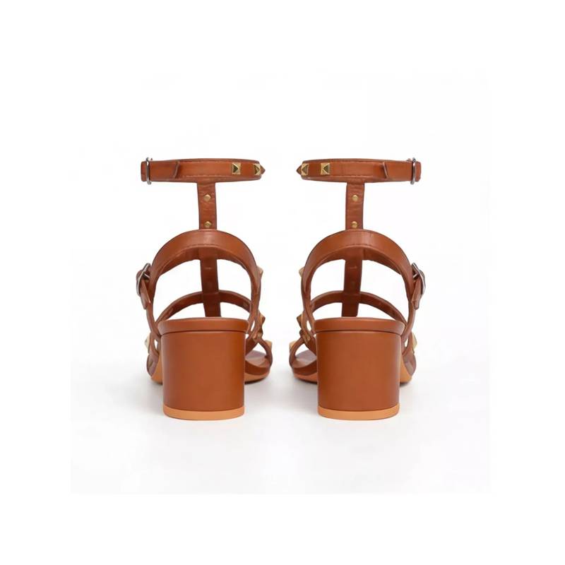 AUZORI Women Tan Leather Gladiators (EURO 38)