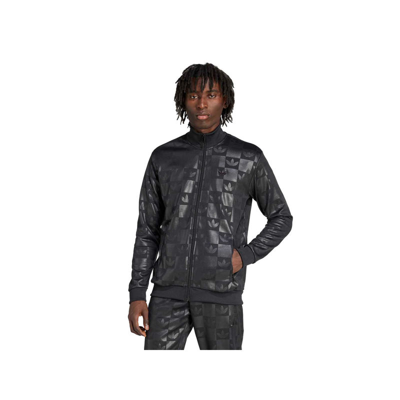adidas Originals Men Black Printed Jacket (M)