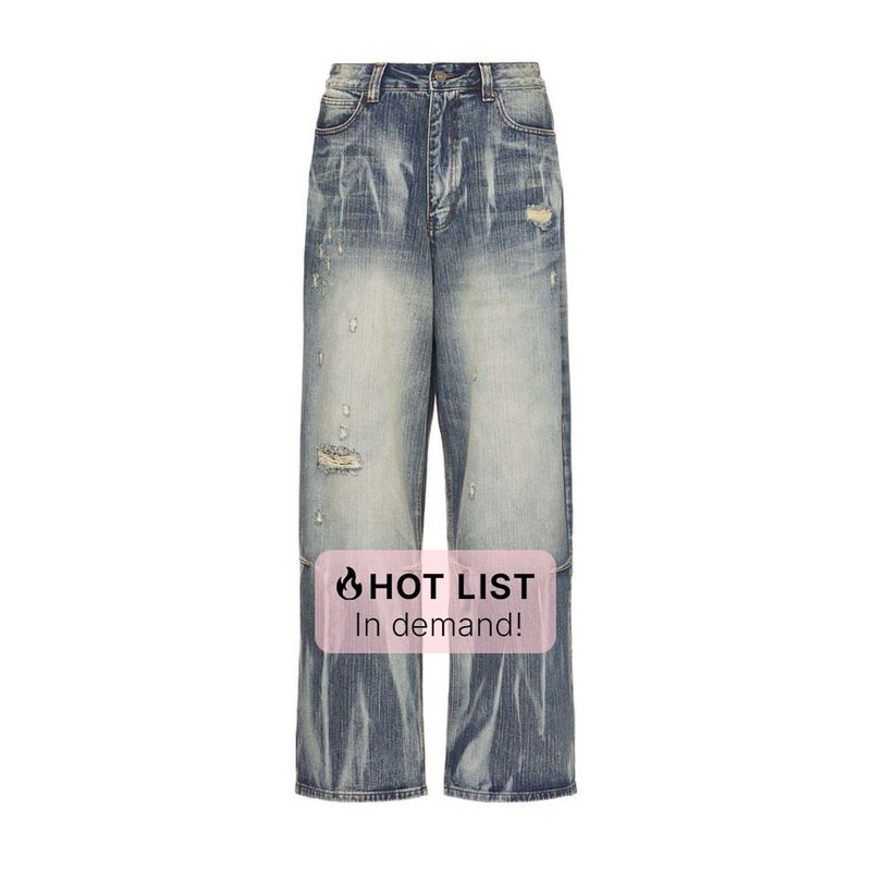 Jaded London Super Bleached Scuff XL Colossus Jeans (30)