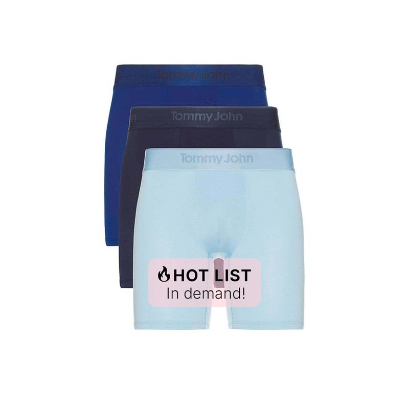 Tommy John Second Skin Modal 3 Pack 6 Boxer Brief (S)