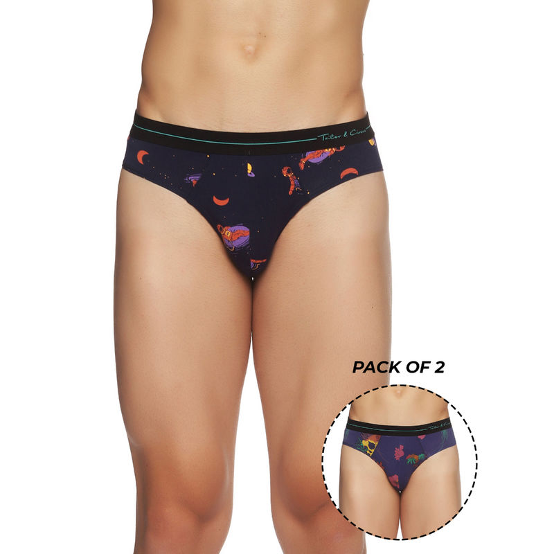 Tailor and Circus Pure Soft Anti-Bacterial Beechwood Purple Briefs Purple (Pack of 2) (2XL)