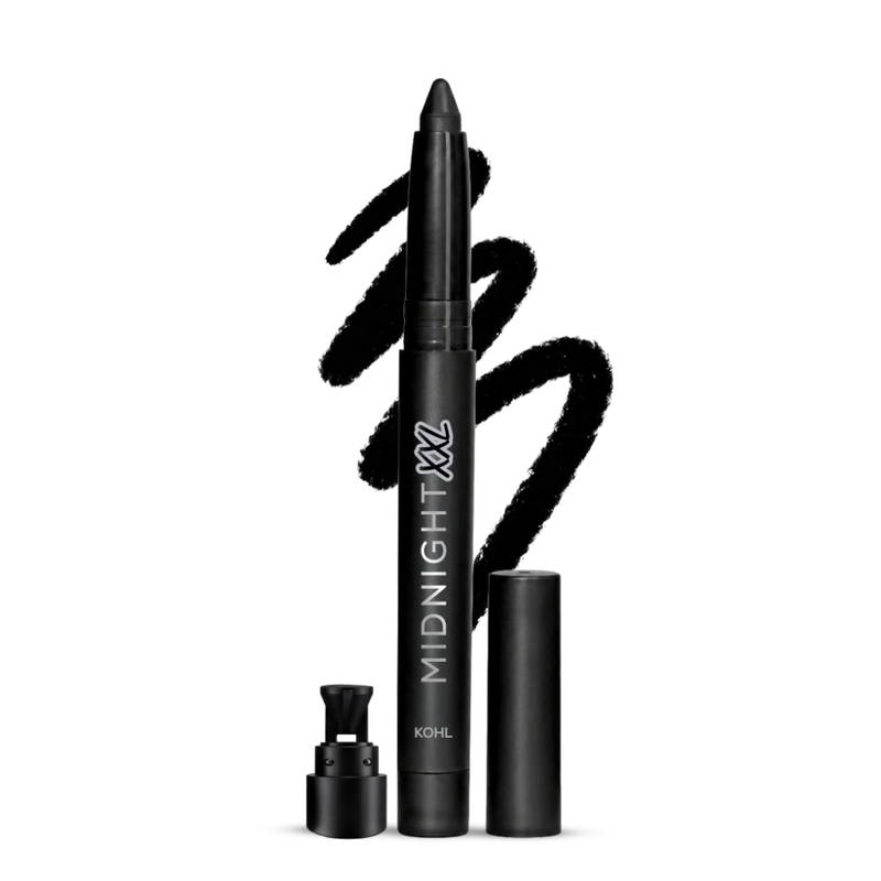 Renee Cosmetics Midnight XXL Waterproof, Smudge-Proof Kohl With Sharpener - Black