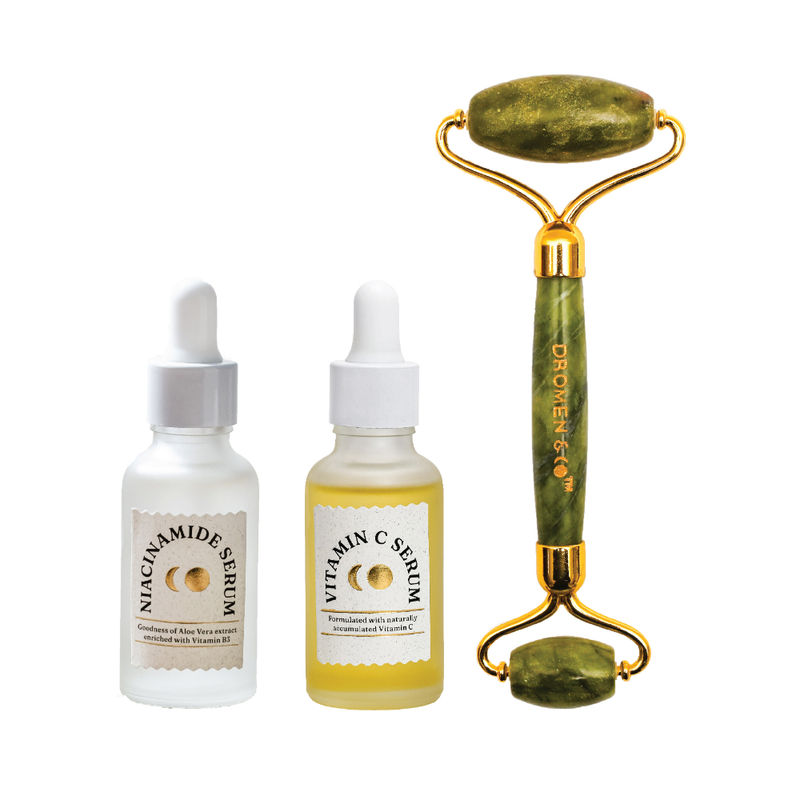 Dromen & Co Niacinamide Serum + Vitamin C Serum + Jade Roller Buy Dromen & Co Niacinamide Serum