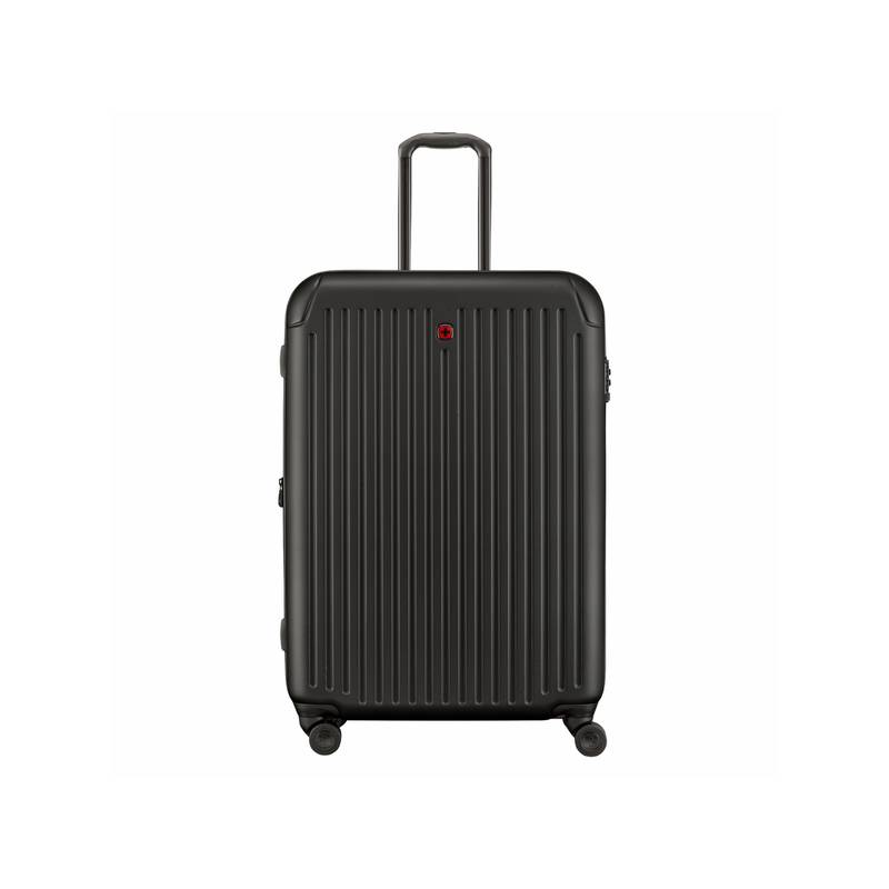 Wenger Flyn Medium Hard Side Luggage Bag, Black (Medium)
