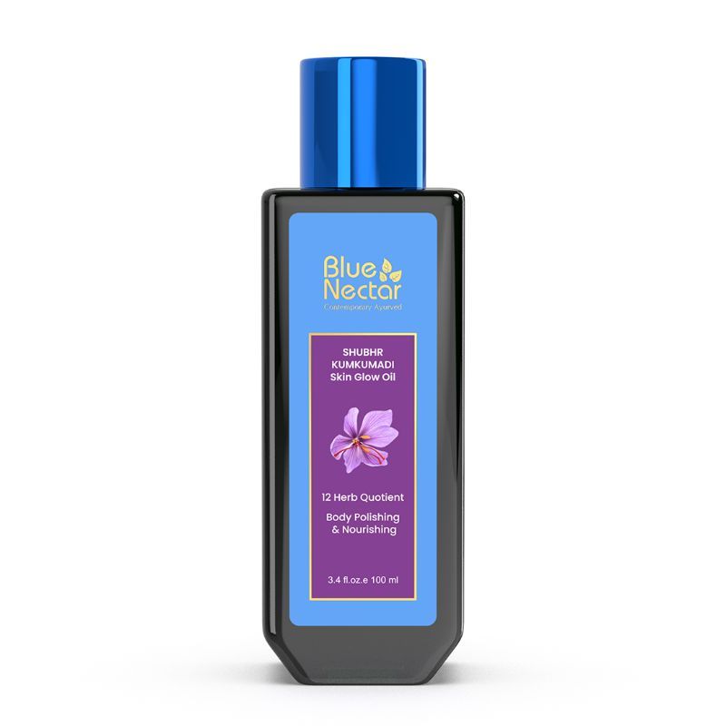 Blue Nectar Kumkumadi Body Polishing Oil For Stretch Marks & Dry Skin